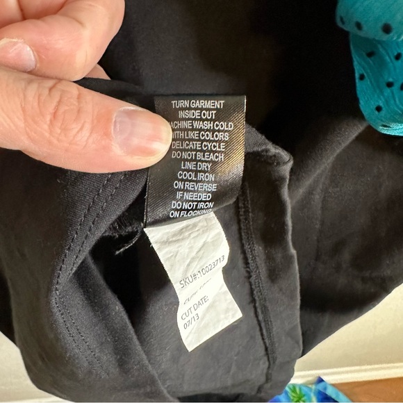 Torrid Ruffle Polka Dot Two Tone Dress Black Teal 1 - Picture 8 of 8